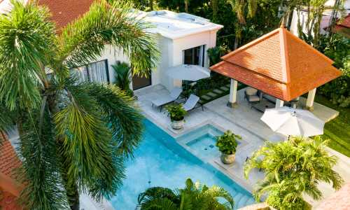 Прекрасная вилла с 4 спальнями и с видом на бассейн в проекте Сайтан, на пляже Бангтао/Лагуна