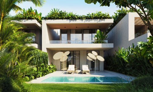 Великолепная вилла с 2 спальнями и с видом на бассейн, на пляже Чалонг