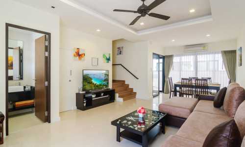 Удобный таунхаус с 3 спальнями и с видом на сад в проекте Лагуна Парк, на пляже Бангтао/Лагуна