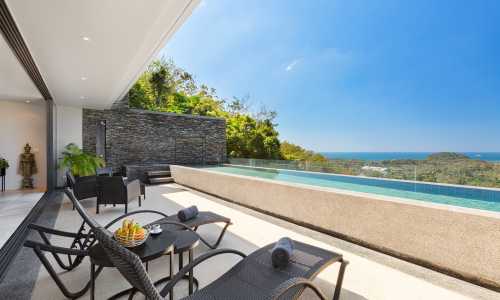 Потрясающие апартаменты с 3 спальнями и с видом на море в проекте Оверлукинг Лайян, на пляже Бангтао/Лагуна