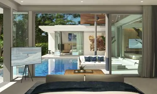 Сказочная вилла с 3 спальнями и с видом на бассейн, на пляже Бангтао/Лагуна