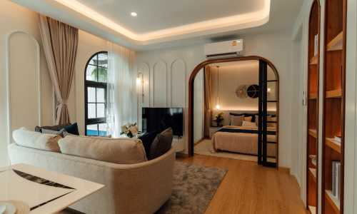 Роскошные апартаменты с 1 спальней и с видом на город, на пляже Бангтао/Лагуна