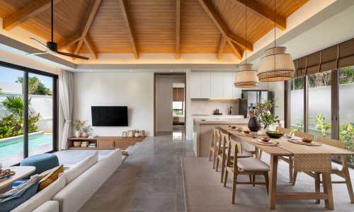 Сногсшибательная вилла с 3 спальнями и с видом на бассейн в проекте Рейнтри Вилла Раваи, на пляже Равай