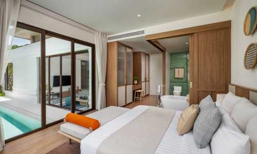 Сногсшибательная вилла с 3 спальнями и с видом на бассейн в проекте Рейнтри Вилла Раваи, на пляже Равай