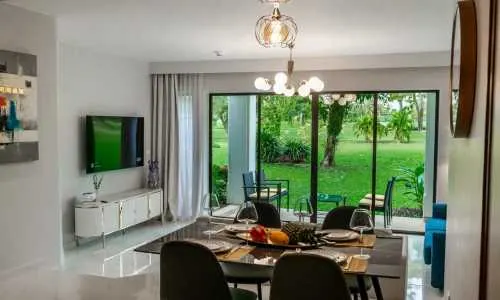 Шикарные апартаменты с 2 спальнями и с видом на гольф-поле в проекте Алламанда 2 и 3, на пляже Бангтао/Лагуна (+ Видео обзор)