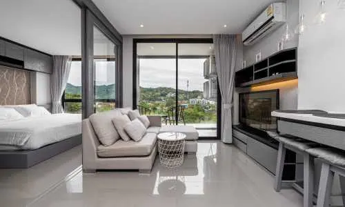 Удобные апартаменты с 1 спальней и с видом на море в проекте Сити Гэйт, на пляже Камала 