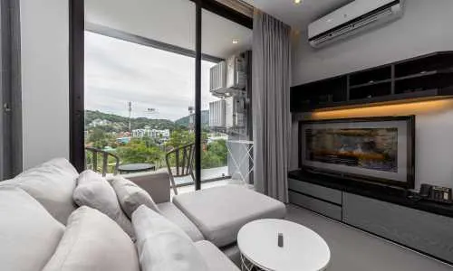 Удобные апартаменты с 1 спальней и с видом на море в проекте Сити Гэйт, на пляже Камала 