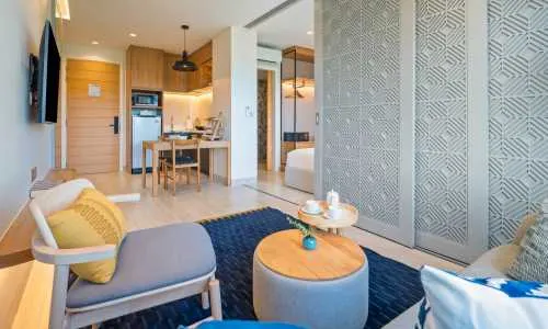 Прекрасные апартаменты с 1 спальней и с видом на город в проекте Лагуна Лейксайд, на пляже Бангтао/Лагуна