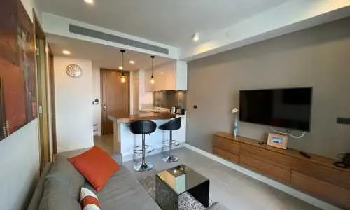 Роскошные апартаменты с 1 спальней и с видом на город в проекте Оушен Стоун, на пляже Бангтао/Лагуна