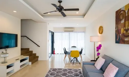 Удобная вилла с 3 спальнями и с видом на сад в проекте Лагуна Парк, на пляже Бангтао/Лагуна