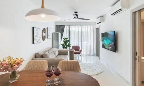 Сногсшибательные апартаменты с 3 спальнями и с видом на озеро в проекте Кассия Резиденсис, на пляже Бангтао/Лагуна (+ Видео обзор)