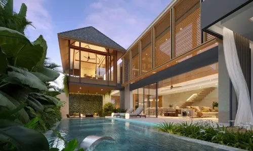 Модная вилла с 4 спальнями и с видом на бассейн, на пляже Бангтао/Лагуна