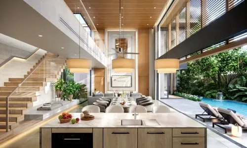 Модная вилла с 4 спальнями и с видом на бассейн, на пляже Бангтао/Лагуна