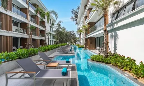 Комфортабельные апартаменты с 2 спальнями и с видом на море в проекте Саншайн Бич by KORA, на пляже Бангтао/Лагуна