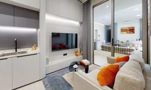 Модные апартаменты с 1 спальней и с видом на сад, на пляже Камала 