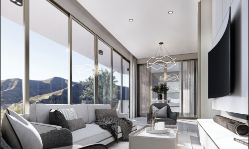 Апартаменты с 2 спальнями и с видом на горы, район Камала 