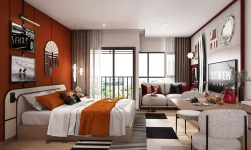 Восхитительные апартаменты студия и с видом на бассейн, на пляже Ката