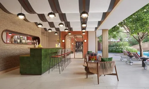 Прекрасные апартаменты с 2 спальнями и с видом на бассейн, на пляже Ката