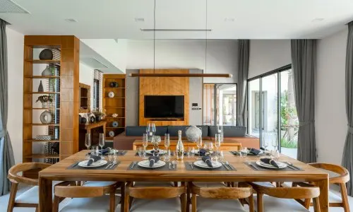 Превосходная вилла с 4 спальнями и с видом на бассейн в проекте Сайтан, на пляже Бангтао/Лагуна