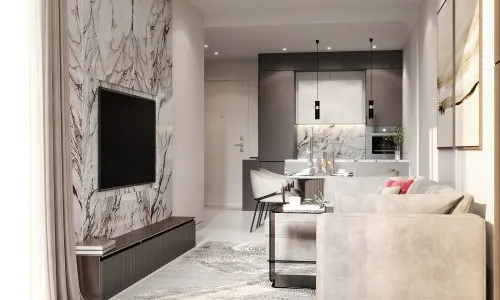 Удобные апартаменты с 1 спальней и с видом на озеро, на пляже Бангтао/Лагуна