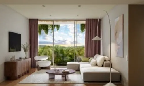 Удобные апартаменты с 3 спальнями и с видом на бассейн, на пляже Лаян 