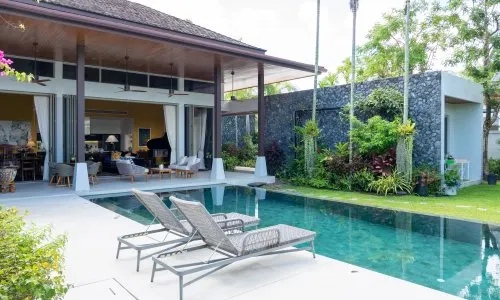 Сногсшибательная вилла с 4 спальнями и с видом на бассейн в проекте Ботаника Бангтао Бич, на пляже Бангтао/Лагуна
