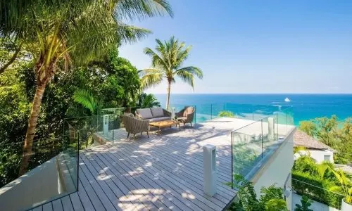 Сногсшибательная вилла с 4 спальнями и с видом на море в проекте Сурин Хайтс, на пляже Сурин