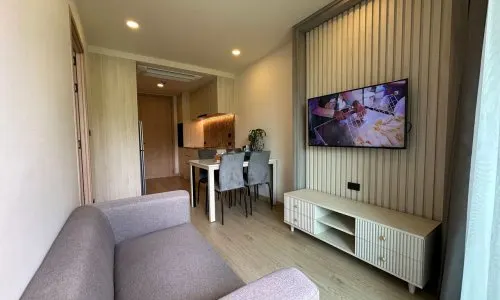 Модные апартаменты с 1 спальней и с видом на сад в проекте Озон Кондо, на пляже Бангтао/Лагуна