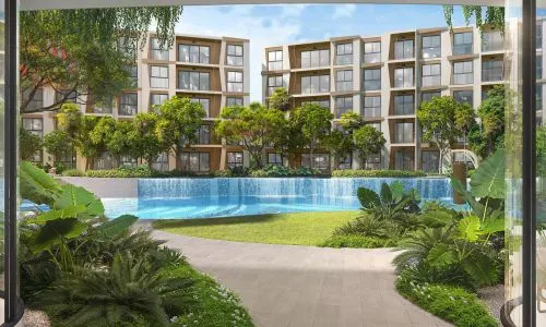 Cтильные апартаменты с 2 спальнями и с видом на город, на пляже Сурин