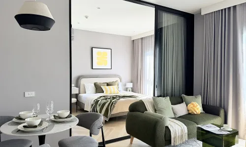 Cтильные апартаменты с 1 спальней и с видом на город в проекте Тайтл Бангтао Легендарный, на пляже Бангтао/Лагуна