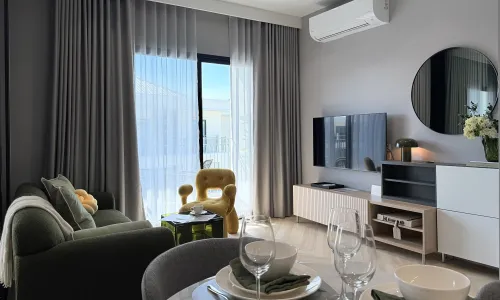 Cтильные апартаменты с 1 спальней и с видом на город в проекте Тайтл Бангтао Легендарный, на пляже Бангтао/Лагуна