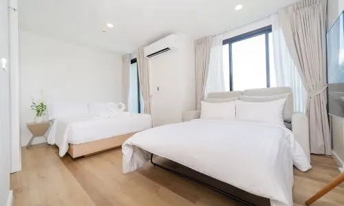 Прекрасные апартаменты с 1 спальней и с видом на город в проекте Зескейп 2 Кондоминиум, на пляже Бангтао/Лагуна