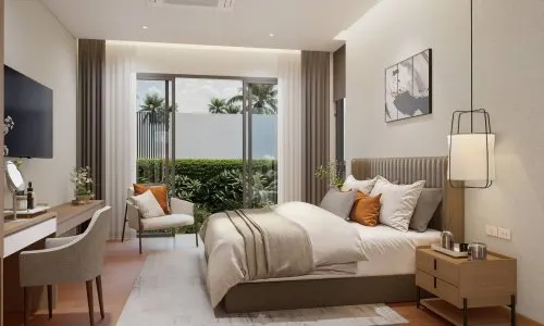 Великолепная вилла с 3 спальнями и с видом на бассейн, на пляже Найтон