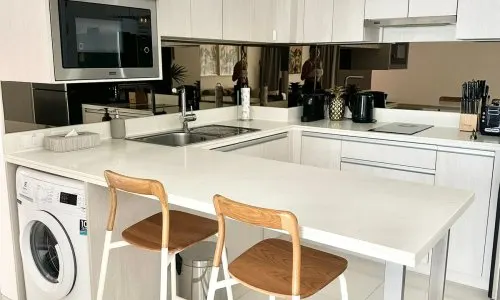 Удобные апартаменты с 2 спальнями и с видом на озеро в проекте Кассия Резиденсис, на пляже Бангтао/Лагуна