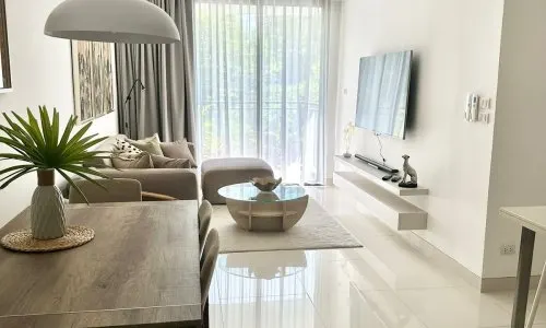 Удобные апартаменты с 2 спальнями и с видом на озеро в проекте Кассия Резиденсис, на пляже Бангтао/Лагуна