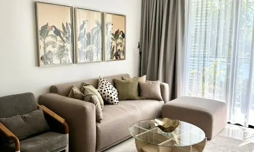 Удобные апартаменты с 2 спальнями и с видом на озеро в проекте Кассия Резиденсис, на пляже Бангтао/Лагуна