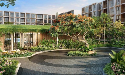 Cтильные апартаменты с 2 спальнями и с видом на город, на пляже Сурин