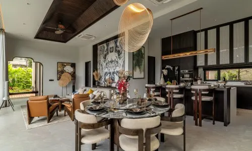 Модная вилла с 3 спальнями и с видом на бассейн, на пляже Найхарн