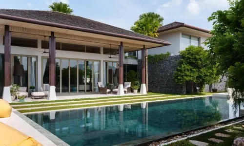 Великолепная вилла с 4 спальнями и с видом на бассейн в проекте Ботаника Фаза 4, на пляже Бангтао/Лагуна