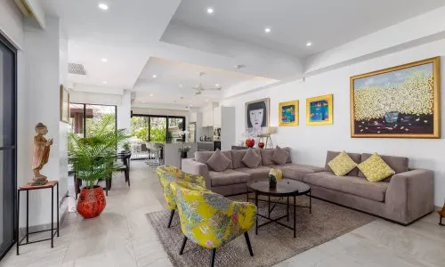 Удобная вилла с 3 спальнями и с видом на бассейн в проекте Ангсана Виллас Резорт, на пляже Бангтао/Лагуна