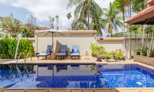 Удобная вилла с 3 спальнями и с видом на бассейн в проекте Ангсана Виллас Резорт, на пляже Бангтао/Лагуна