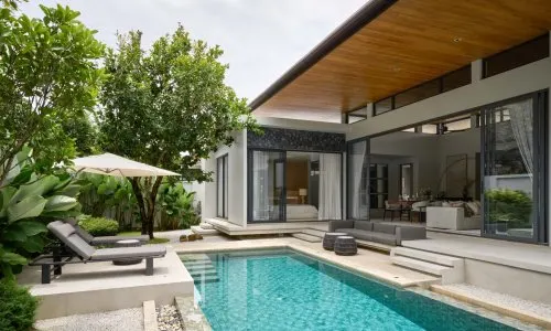 Шикарная вилла премиум класса с 3 спальнями и с видом на бассейн в проекте Ботаника Модерн Лофт II, на пляже Бангтао/Лагуна