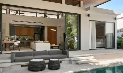 Шикарная вилла премиум класса с 3 спальнями и с видом на бассейн в проекте Ботаника Модерн Лофт II, на пляже Бангтао/Лагуна