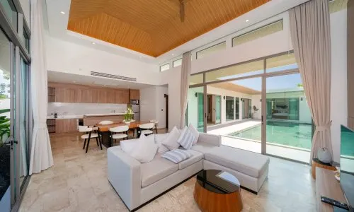 Прекрасная вилла с 3 спальнями и с видом на бассейн в проекте Шамбала Гранд Вилла, на пляже Бангтао/Лагуна