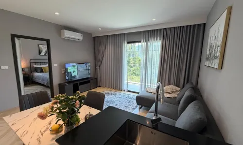 Сказочные апартаменты с 1 спальней и с видом на город в проекте Тайтл Бангтао Легендарный, на пляже Бангтао/Лагуна