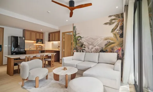 Комфортабельные апартаменты с 3 спальнями и с видом на сад, не далеко от моря в проекте Лагуна Бичсайд, на пляже Бангтао/Лагуна