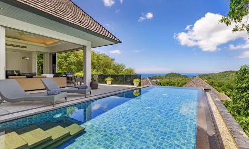 Сказочная вилла с 3 спальнями и с видом на море в проекте Оверлукинг Лайян, на пляже Бангтао/Лагуна