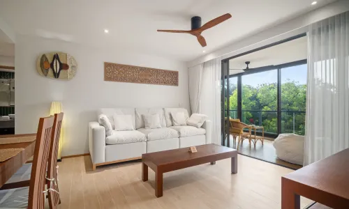 Комфортабельные апартаменты с 2 спальнями и с видом на сад, не далеко от моря в проекте Лагуна Бичсайд, на пляже Бангтао/Лагуна