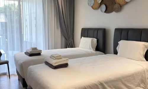 Удобные апартаменты с 2 спальнями и с видом на сад, не далеко от моря в проекте Лагуна Бичсайд, на пляже Бангтао/Лагуна