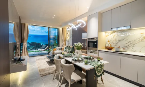 Cтильные апартаменты с 2 спальнями и с видом на сад, на пляже Бангтао/Лагуна